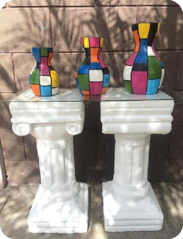 COLUMNAS ESTILO ROMANO DE 60 CM DE ALTURA,  , SUPERFICIE DE 0.25 X 0.25 M